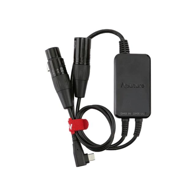 APUTURE ACTIVE USB-C TO 5 PIN DMX IN & OUT ADAPTER