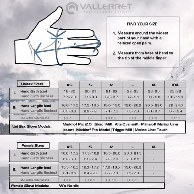 VALLERRET W'S NORDIC PHOTOGRAPHY GLOVE L