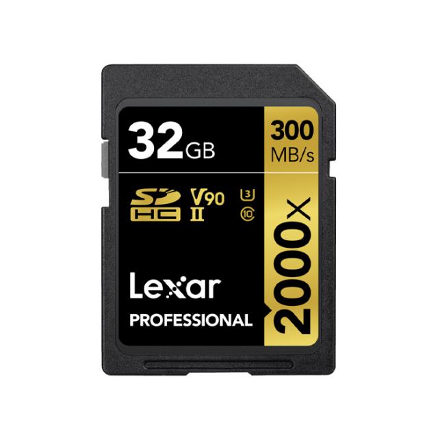 LEXAR SD 32GB U3 V90 UHS-II R300/W260