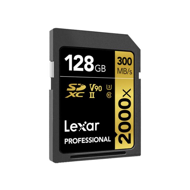 LEXAR SD 128GB U3 V90 UHS-II R300/W260