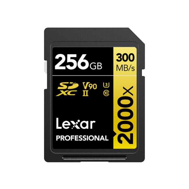 LEXAR SD 256GB U3 V90 UHS-II R300/W260
