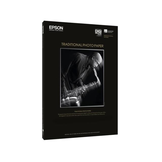 EPSON TRADITIONAL PHOTO PAPER A2 25 SHEETS 330G