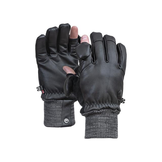 VALLERRET LEATHER PHOTOGRAPHY GLOVE BLACK XL